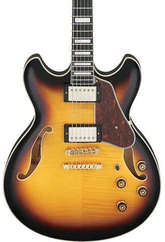 Ibanez - Artcore Expressionist AS93FM Semi-hollow Electric Guitar - Antique Yellow Sunburst