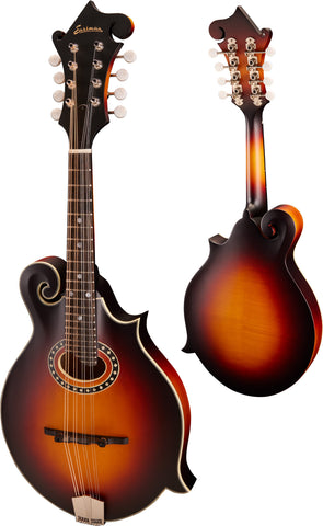 Eastman MD314E F Style Oval Hole Electric Mandolin - Satin Sunburst