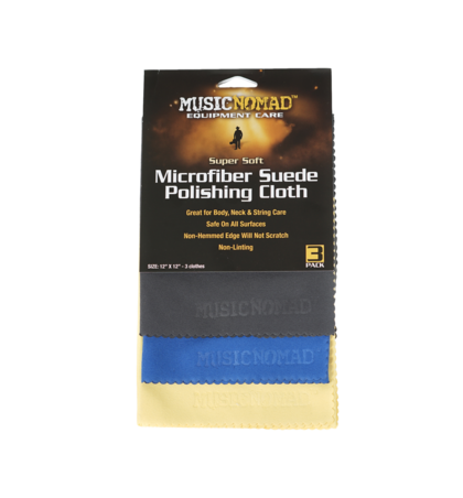 Music Nomad MN203 Microfiber Suede Polishing Cloth - 3 Pack