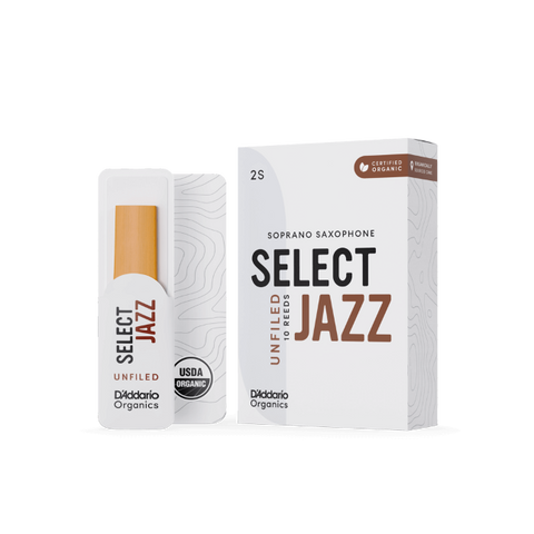 D'Addario Organic Select Jazz Unfiled Soprano Saxophone Reeds