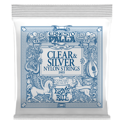 Ernie Ball Ernesto Palla Nylon Classical Guitar Strings - Clear & Silver