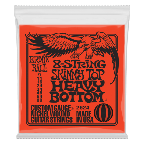 Ernie Ball 8-String Skinny Top Heavy Bottom Electric Guitar Strings