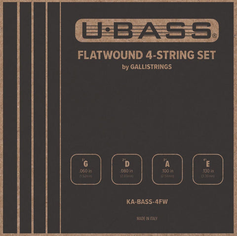 Kala 4-String Flatwound U-Bass String Set