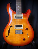 Used PRS SE Custom Semi Hollow - Flame Top Sunburst