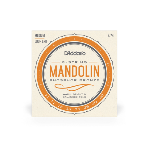 D'Addario EJ74 Phosphor Bronze Medium Mandolin Strings