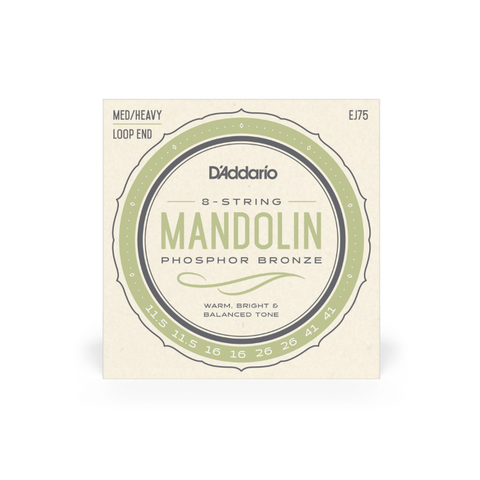 D'Addario EJ75 Medium/Heavy Mandolin Strings