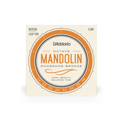 D'Addario EJ80 Phosphor Bronze Medium Octave Mandolin Strings