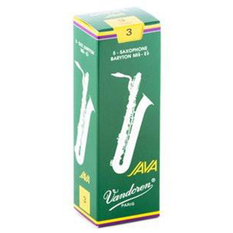 Vandoren Java Green Unfiled Baritone Saxophone Reeds