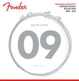 Fender 3150 Original Bullets Pure Nickel Bullet Ends Electric Guitar Strings