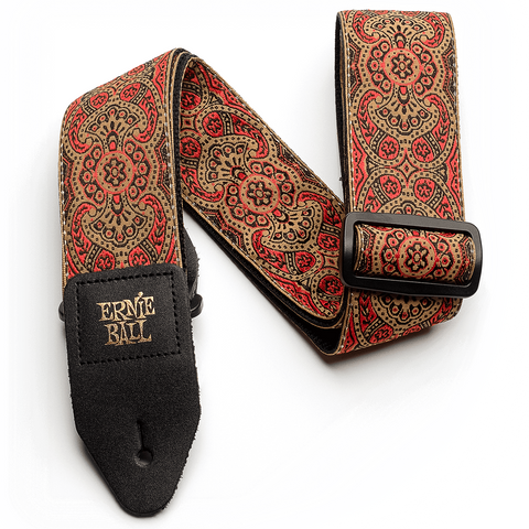 Ernie Ball Crimson Paisley Jacquard Strap