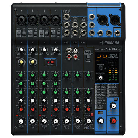 Yamaha MG10XU 10-Channel Mixer with Effects