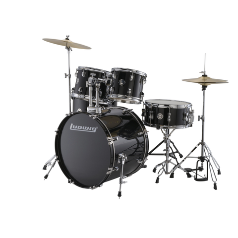 Ludwig Accent Fuse 5-Piece Drum Set Bundle