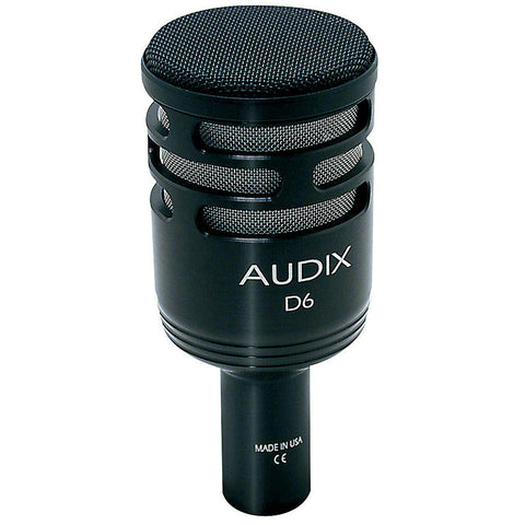 Audix D6 Dynamic Kick Drum Microphone