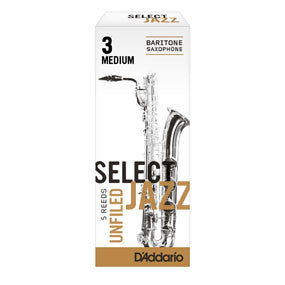 D'Addario Select Jazz Unfiled Baritone Saxophone Reeds