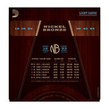 D'Addario NB1253 Nickel Bronze Light Acoustic Guitar Strings