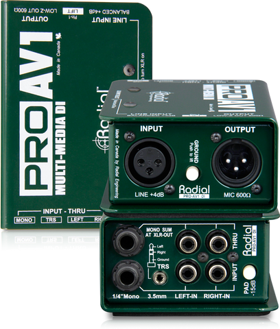 Radial Engineering ProAV1 Multimedia Direct Box