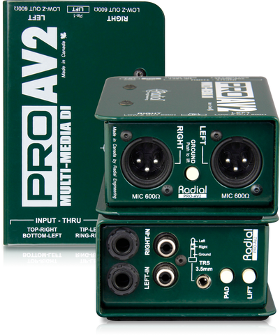 Radial Engineering ProAV2 Stereo Multimedia Direct Box