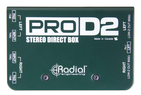 Radial Engineering ProD2 Passive Stereo Direct Box