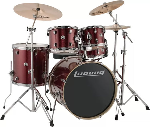 Ludwig Evolution 5 Piece Drum Set Outfit with 22" Bass Drum